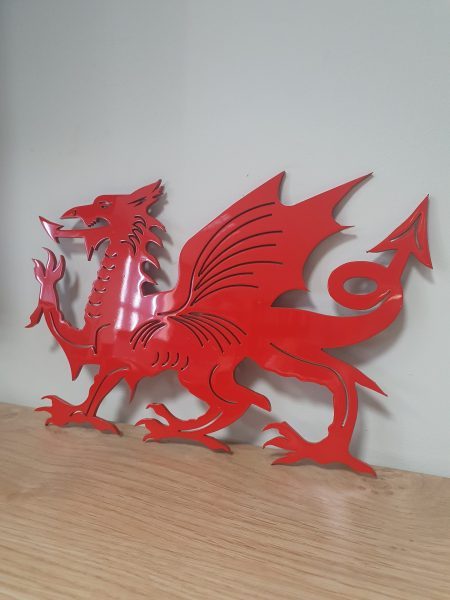 Welsh dragon laser cut